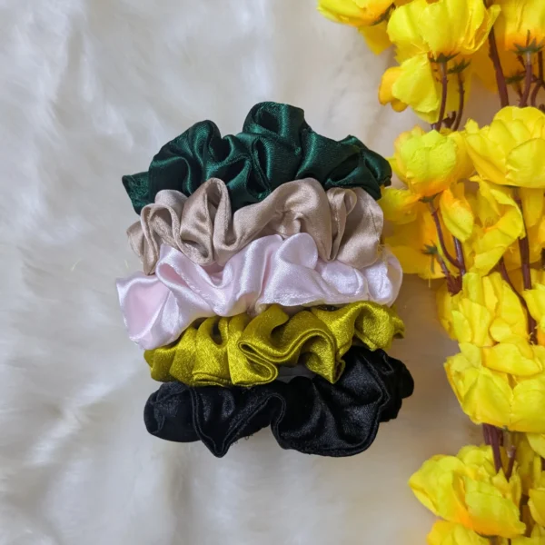 satin scrunchie combo